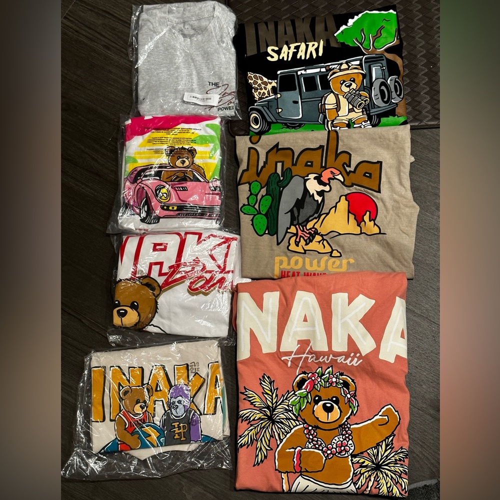 Inaka T-shirts size medium!